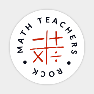 Math Teachers Rock Magnet